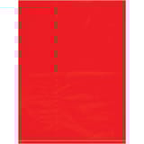 9 x 12" - 2 Mil Red Flat Poly Bags (100 Pack)