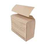 9" x 9" Brown Multifold Paper Towel - (4000/Case)