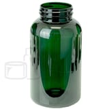 950cc Green PET Plastic Packer Bottle 53-400 (108/Case)