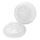 9" Clear Round Plastic Dome Lid - (500/Case)