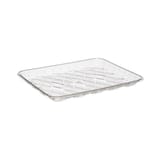 #9S Clear PET Plastic Meat Tray, 12 3/16" × 9 1/8" × 13/16" - (125/Case)