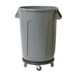 ABCO Black 20, 32,44 and 55 Gallon Round Trash Can Dolly (BS-Dolly)