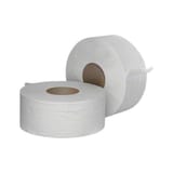 Advantage Renature White Jumbo Toilet Paper Roll, 2-Ply, 3 1/2" x 500 feet - (12/Case) A2025