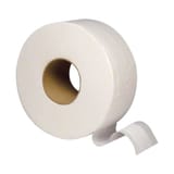 Advantage Renature White Jumbo Toilet Paper Roll, 2-Ply, 3 9/16" x 1,000 feet - (12/Case) A2020
