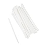 AmerCareRoyal 7 3/4" Clear Polypropylene Plastic Giant Straw, Paper Wrapped  - (7200/Case) STNGT1970705
