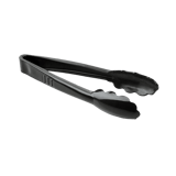 9" Heavy-Duty Black Disposable Polypropylene Tongs - (24/Case)