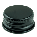 Black Aluminum 20-400 Lid with Foam Liner (10000/Case)