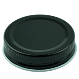 Black Metal 48-400 Lid With Standard Plastisol Liner (2205/Case)