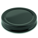 Black Metal Lid 70-400 with standard plastisol liner - 1140/case