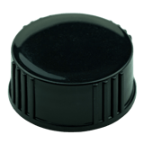 Black Ribbed PP Cap 24-410(4500/cs)