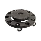 Carlisle 3691103 - Bronco Round Trash Can Dolly 20, 32, 44 and 55 Gallon - Black