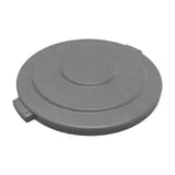 Carlisle 84105623 - Bronco 55 Gallon Round Trash Can Lid - Gray