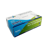 Clear Disposable Powder Free Vinyl Gloves for Food Service​​ (Medium) - 2000/Case
