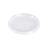 Clear PET Plastic Flat Lids for 8–32 oz Round Deli Containers, 117 mm - (500/Case)