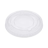 Clear PET Plastic Lid for Portion Cup, Fits 0.75/1 oz - (2500/Case)