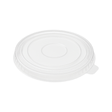 Clear PP Plastic Flat Lids for 12 oz Paper Frozen Yogurt / Food Cups - (1000/Case)