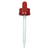 CRC (Child Resistant Closure) Dropper - Red - 89mm 20-400(1400/case)