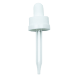 CRC (Child Resistant Closure) Dropper - White - 65mm 18-400(1400/case)