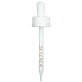 CRC (Child Resistant Closure) Dropper - White with Measurement Markings on Pipette - 91mm 20-400(1400/case)