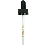 CRC Dropper - Black w/Markings on Pipette and 1ml Tall Bulb - 91mm 20-400(1400/case)