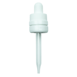 CRC/TE (Child Resistant Closure/Tamper Evident) Super Dropper - White - 77mm 18-415(1400/case)