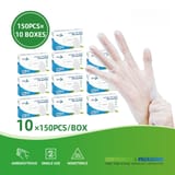 Clear Disposable TPE Food Service Gloves (XX-Large)- 1500Case