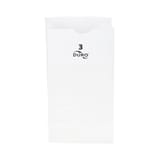 Duro 3 lb. White Paper Grocery Bag, 30#BW - (500/Case) 51003