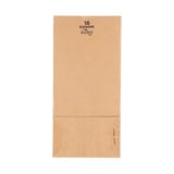 Duro Bulwark 16 lb. Extra Heavy Duty Natural Kraft Paper Grocery Bag, 57#BW - (400/Case) 71016