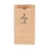 Duro Dubl Life 1 lb. Recycled Kraft Paper Grocery Bag, 30#BW  - (4000/Case) 18401