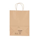 Duro Dubl Life 10" x 5" x 13" Recycled Kraft Paper Shopping Bag with Handles, Missy, 60#BW - (250/Case) 87124