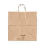 Duro Dubl Life 13" x 6" x 15 3/4" Kraft Paper Shopping Bag with Handles, Traveler, 60#BW - (250/Case) 87127