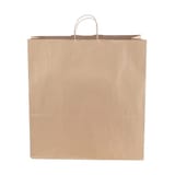 Duro Dubl Life 18" x 7" x 18 3/4" Recycled Kraft Paper Shopping Bag with Handles, Cargo, 70#BW - (200/Case) 87148