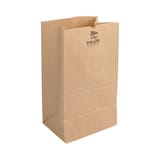 Duro Dubl Life 20 lb. Short Recycled Kraft Paper Grocery Bag, 40#BW - (500/Case) 18421