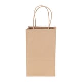 Duro Dubl Life 5 1/4" x 3 1/4" x 8 3/8" Recycled Kraft Paper Shopping Bag with Handles, Gem, 60#BW - (250/Case) 87093