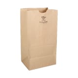 Duro Dubl Life Husky 25 lb. Heavy Duty Short Natural Kraft Paper Grocery Bag, 50#BW - (400/Case) 70204
