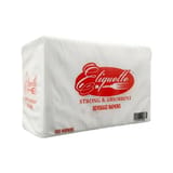 Etiquette 9" x 9" White Beverage Napkin, 1-Ply - (4000/Case) BEVNAP