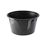 Fabri-Kal Black PS Plastic Portion Cup, 4 oz - (2500/Case) PC400B