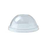 Fabri-Kal DLKC16/24 Kal-Clear/Nexclear PET Plastic Dome Lid with 1" Hole, Clear, Fits 12 /14, 16 / 18, 20, & 24 oz - (1000/Case)