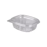 Genpak Clear Rectangular Hinged Deli Container, 4 oz - (400/Case) AD04