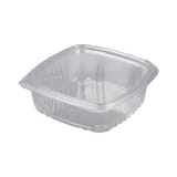 Genpak Clear Rectangular Hinged Deli Container, 48 oz - (200/Case) AD48