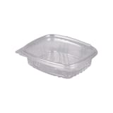 Genpak Clear Rectangular Hinged Deli Container, 8 oz - (200/Case) AD08
