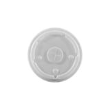 Graphic Packaging Flat Translucent PS Plastic Bubble Cold Cup Lid, Fits 30-32 oz - (1000/Case) LCRS-32