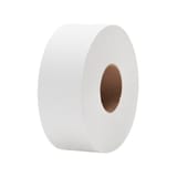 Green Heritage Pro White Jumbo Toilet Paper Roll, 2-Ply, 4" × 3 1/8", 500 Sheets/Roll - (12/Case)