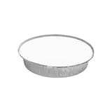 HFA 9" Round Foil Take-Out Pan w/ Board Lid - (200/Case) 2046-30-200W
