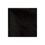 Hoffmaster 9 1/2" x 9 1/2" Black Beverage Napkin, 2-Ply, 1/4 Fold - (1000/Case) 175013