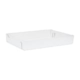 Inno-Pak 26" x 18" x 4" Full Sheet Corrugated White Cake Box, Only Bottom - (50/Case) 098309053
