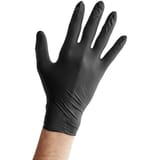 Disposable Powder-Free Nitrile Black Gloves - Large - (1000/Case)
