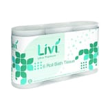 Livi VPG Premium White Toilet Paper Roll, 2-Ply, 4 1/2" x 5", 425 Sheets/Roll - (36/Case) 292101