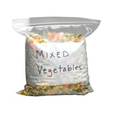 LK Packaging 1 Gallon Seal Top Freezer Bag with White Write On Block, 2.7 Mil, 10 9/16" x 11" - (250/Case) 1GALFR