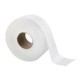 LoCor White Jumbo Toilet Paper Roll, 2-Ply, 3 5/16" x 1200 feet - (12/Case) 26822